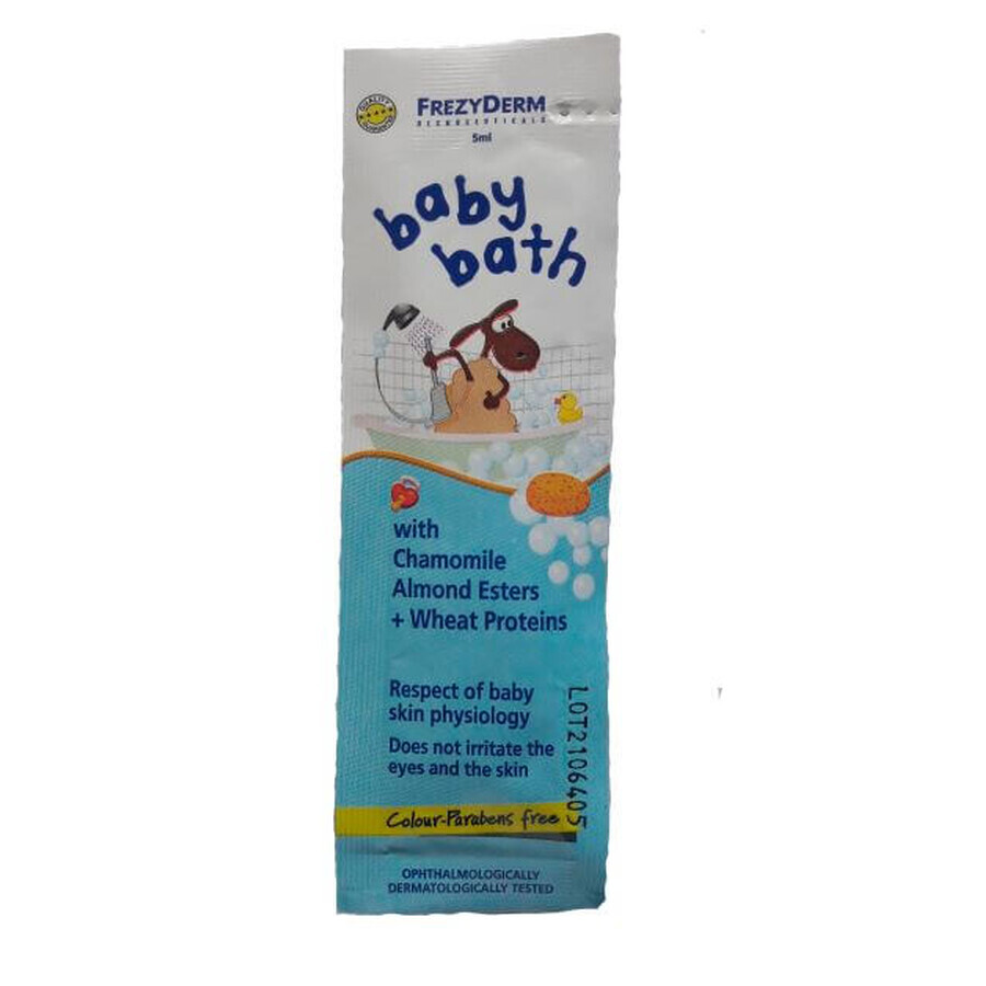 М'яка піна для ванни для щоденного догляду за дітьми (baby bath) FrezyDerm 5 мл: ціни та характеристики