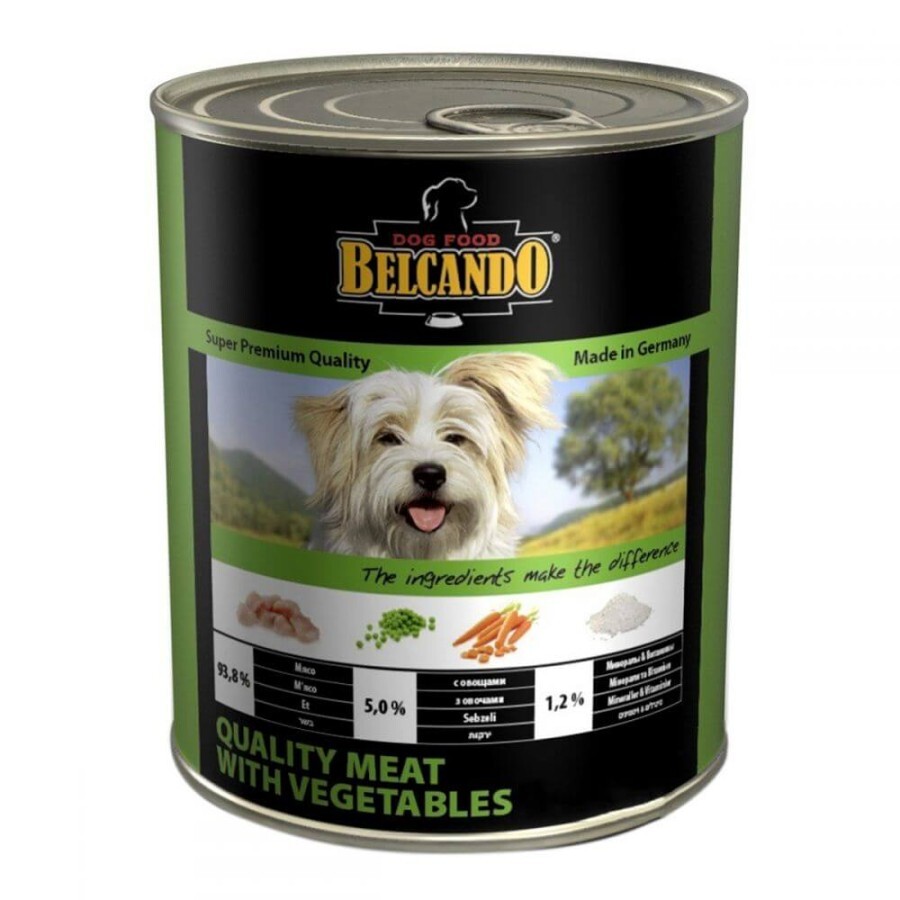 Консерви для собак Belcando Quality Meat With Vegetables М'ясо з овочами 400 г: ціни та характеристики