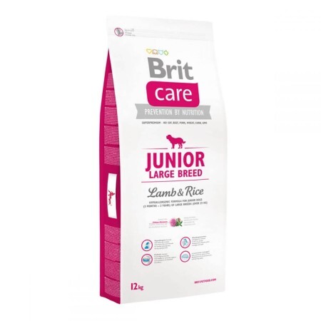 Корм для цуценят Brit Care Junior Large Breed Lamb & Rice для великих порід з ягнятком та рисом 3 кг