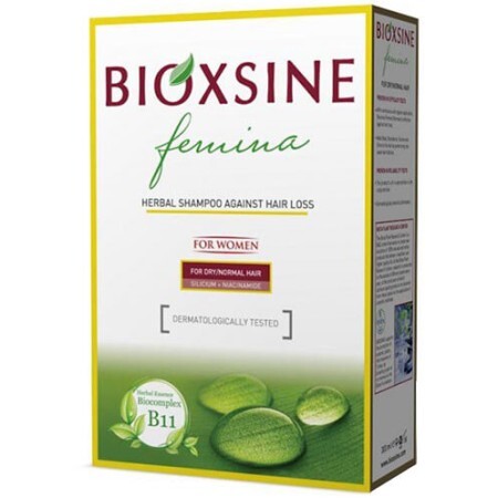 Шампунь Bioxsine Femina против выпадения для сухих и нормальных волос, 300 мл