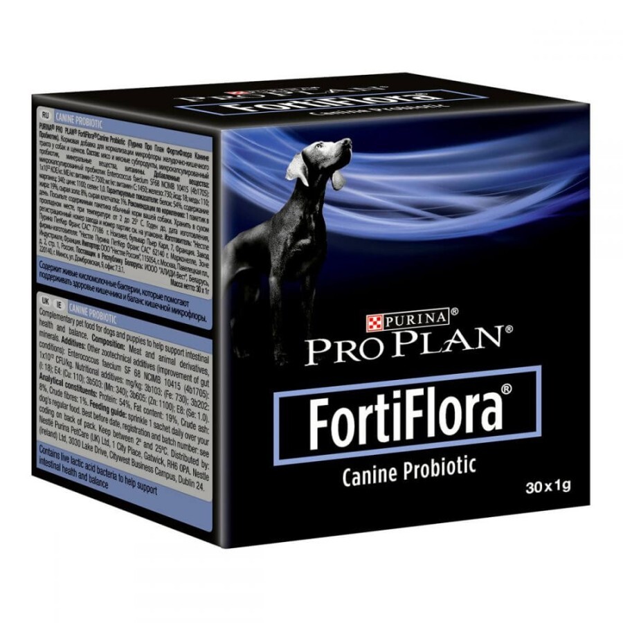 Пробиотическая добавка для собак и щенков Purina Pro Plan FortiFlora Canine Probiotic 1 г 30 шт: цены и характеристики
