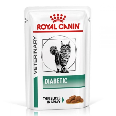 Лечебные консервы для кошек Royal Canin Diabetic Feline Gravy при сахарном диабете 85 г пауч