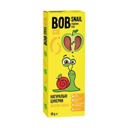 Конфеты Bob Snail Яблоко + Банан 30 г