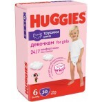 Підгузки-трусики Huggies Pants 6 (15-25 кг) для дівчаток 30 шт: ціни та характеристики
