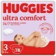 Подгузники Huggies Ultra Comfort 3 (5-9 кг) Mega 78 шт