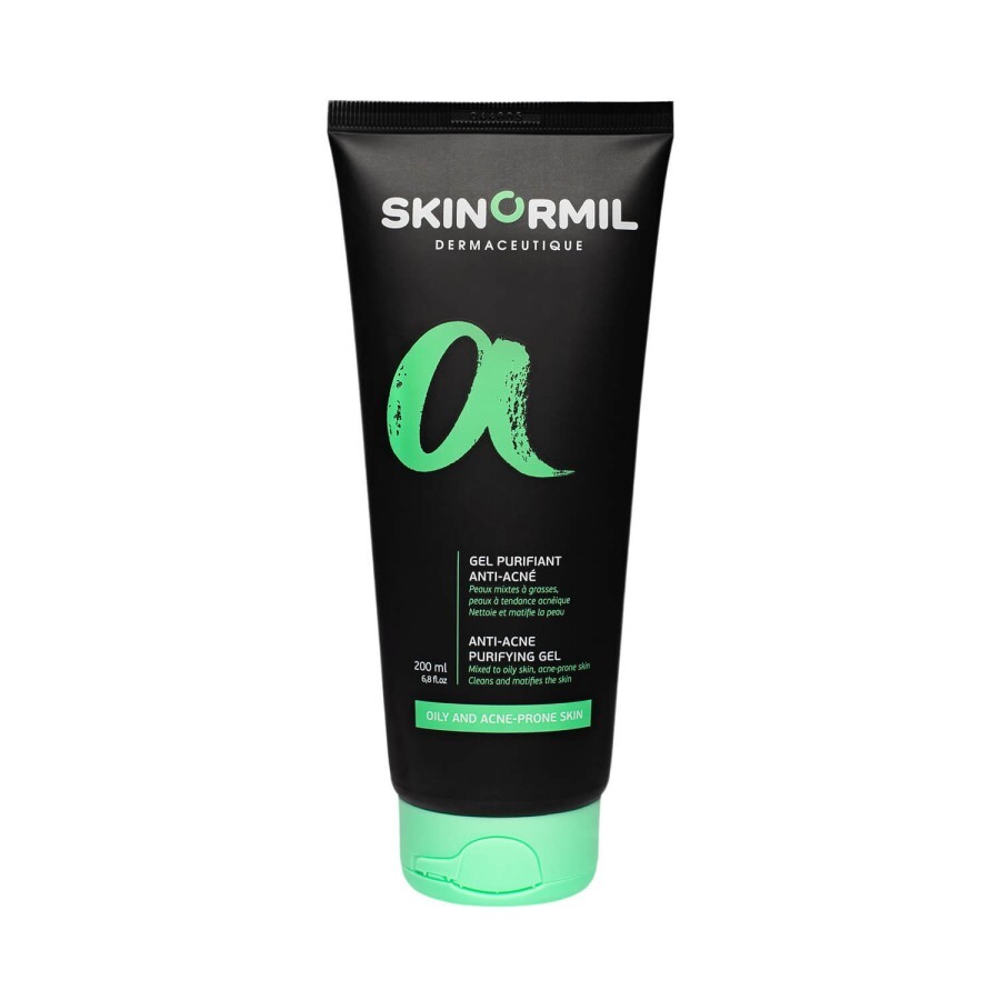 Гель для лица Skinormil Анти-акне очищающий для ежедневной гигиены комбинированной, жирной и склонной к угрям кожи 200 мл: цены и характеристики