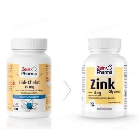 Цинк хелат ZeinPharma капсулы 15 мг №120