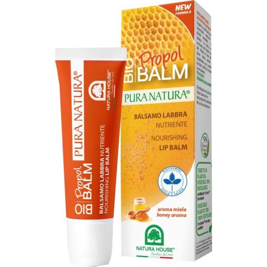Бальзам для губ Natura House захисний з екстрактом прополісу й ароматом меду 10 мл: ціни та характеристики