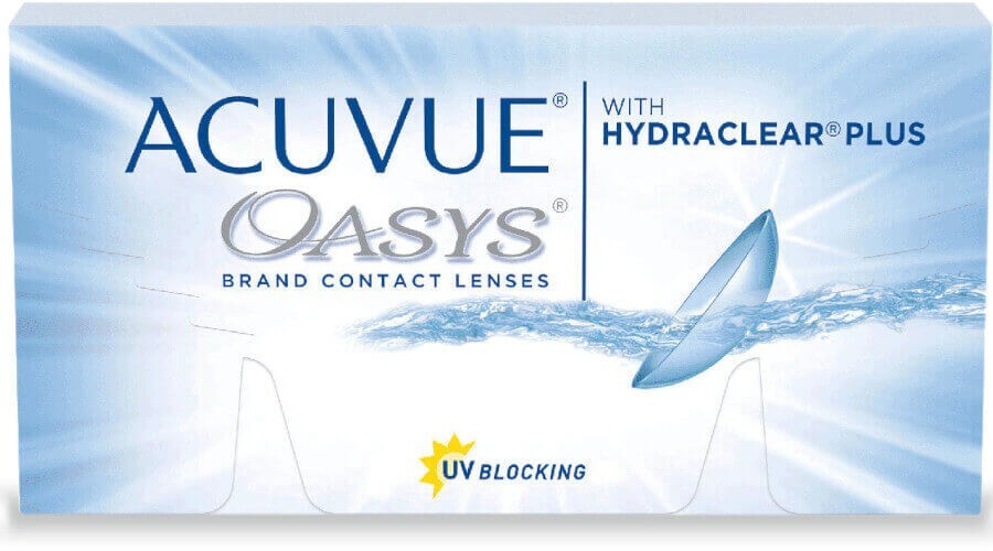 Контактні лінзи ACUVUE OASYS with HYDRACLEAR Plus 8.4, -10.00, 6 шт: ціни та характеристики