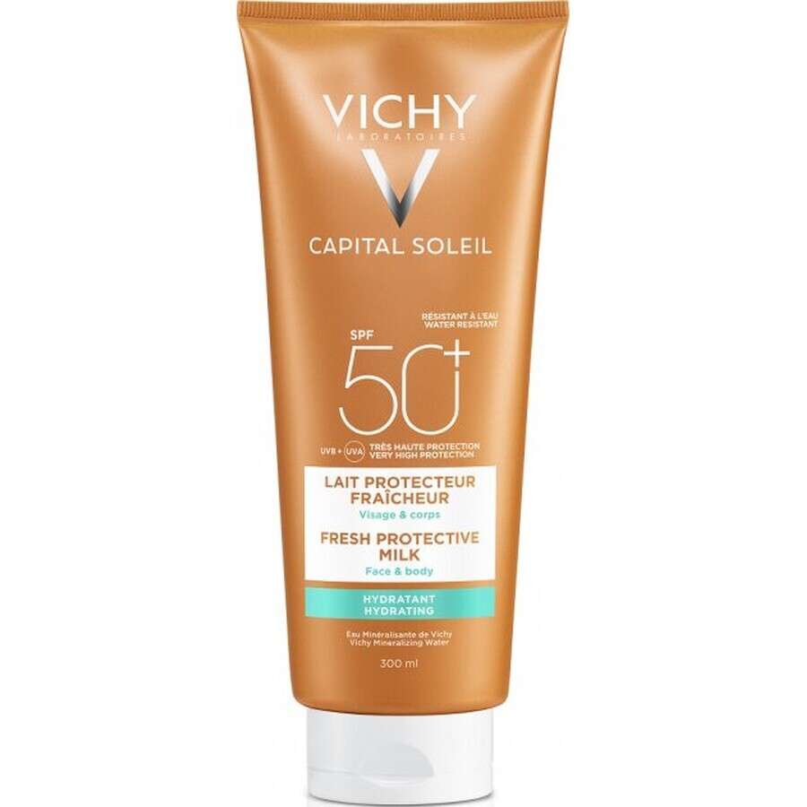 Сонцезахисне молочко Vichy Capital Ideal Soleil Hydratant Milk SPF50+ для обличчя і тіла, 200 мл: ціни та характеристики