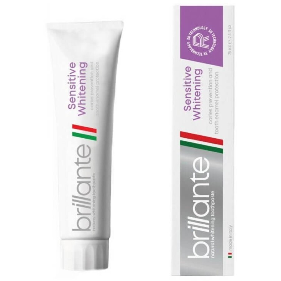 Зубна паста Brillante Sensitive Whitening Профілактика карієсу, 75 мл : ціни та характеристики