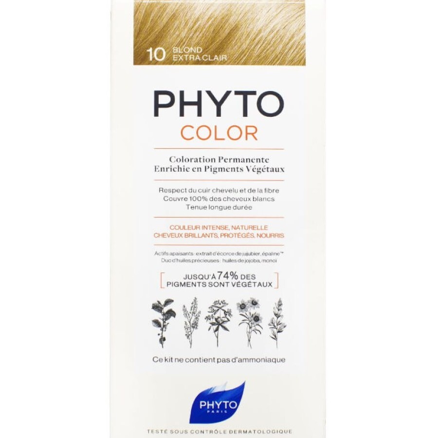 Крем-фарба для волосся PHYTO Фітоколор тон 10 Екстрасвітлий блондин: ціни та характеристики
