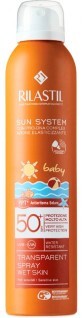Спрей солнцезащитный прозрачный для детей с SPF 50 Rilastil Sun System 200 мл