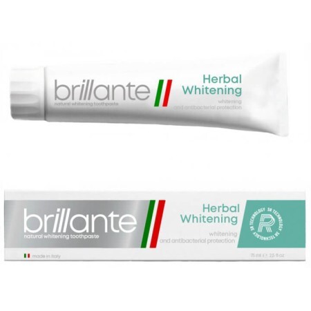 Зубная паста Brillante Herbal Whitening Антибактериальная 75 мл