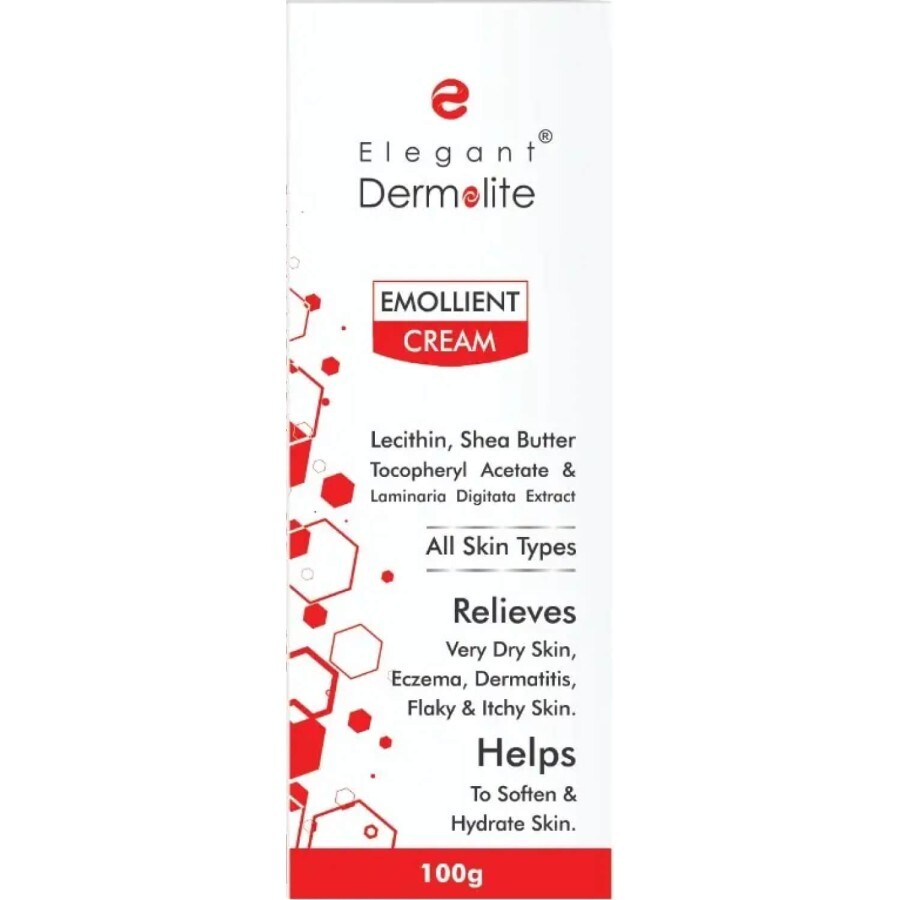 Крем для усіх типів шкіри DERMOLITE (Дермолайт) Emollient (Емолент) при лікуванні шкірних захворювань зволожуючий 100 г: ціни та характеристики