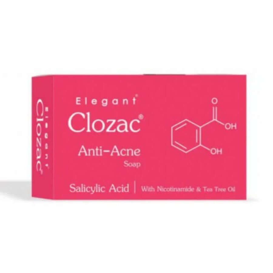 Мило Elegant Clozac Anti-Acne Soap від акне, 75 г: ціни та характеристики