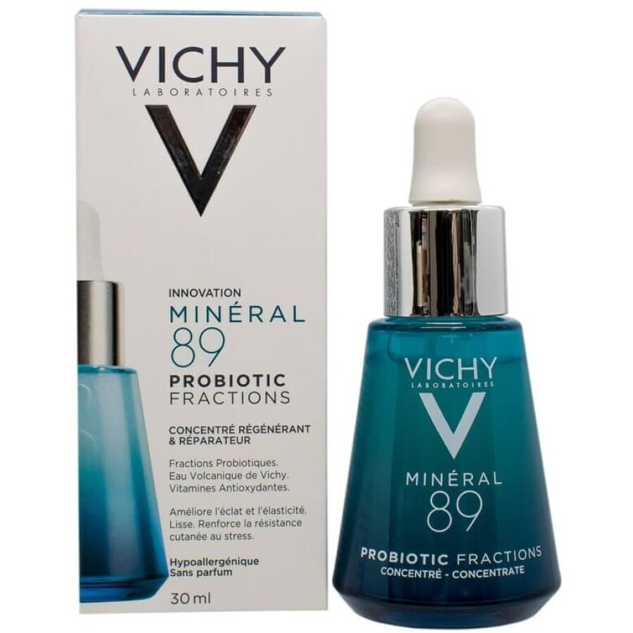 Концентрат Vichy Mineral 89 Probiotic Fractions Concentrate с пробиотическими фракциями для восстановления и защиты кожи лица, 30 мл: цены и характеристики