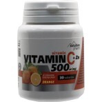 Таблетки жувальні Вітамін С + Zn 500мг з апельсиновим смаком флакон 30 шт Solution Pharm: ціни та характеристики