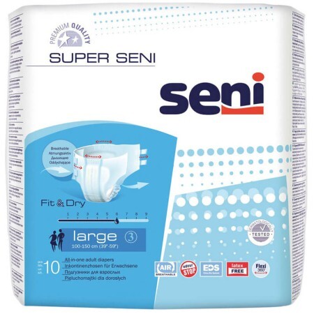 Підгузки для дорослих Seni Super Air Large 10 шт