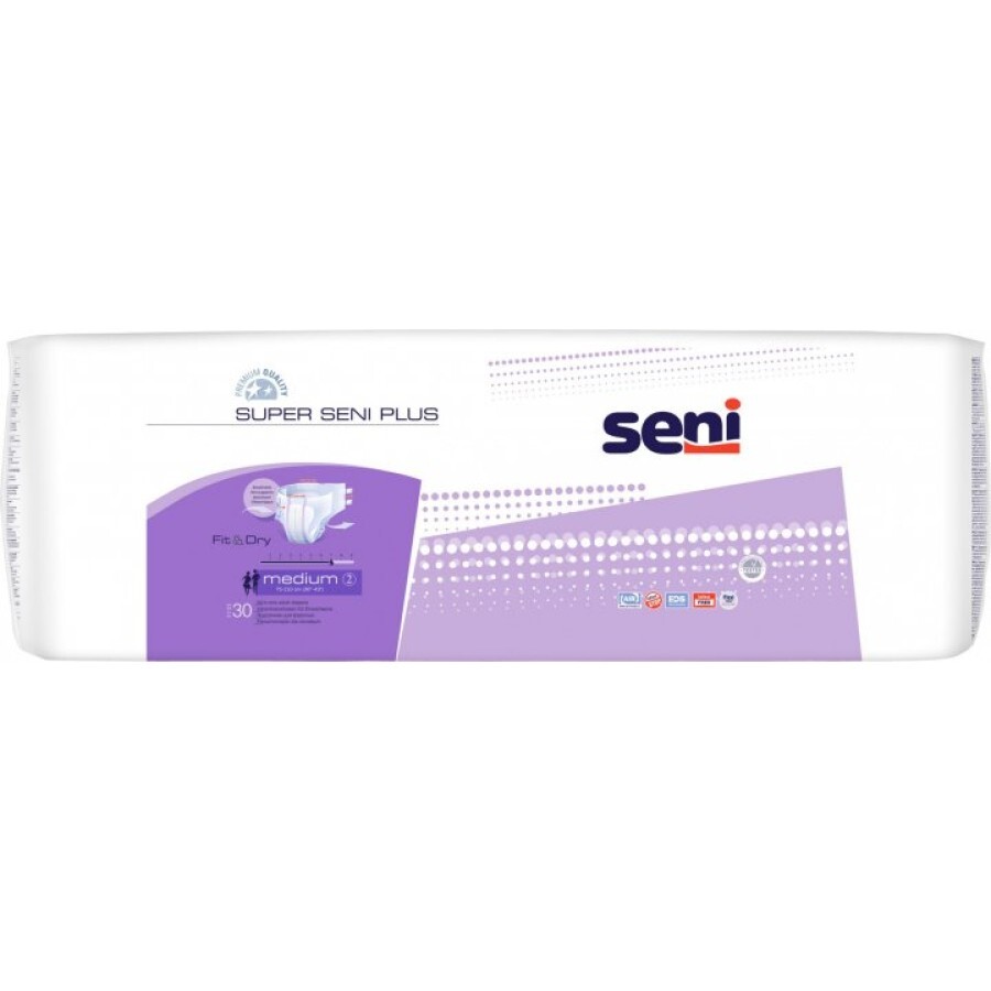 Подгузники для взрослых Seni Super Plus Medium 30 шт: цены и характеристики