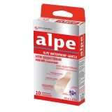 Пластирь медичний Alpe ніжний водостійкий класичний, 76 мм х 19 мм №10