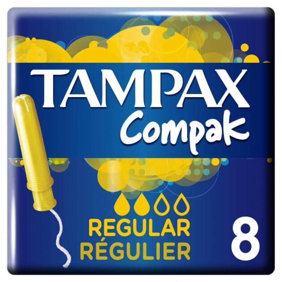 Тампоны Tampax Compak Regular Single c аппликатором 8 шт: цены и характеристики