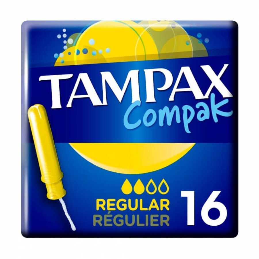 Тампоны Tampax Compak Regular Duo c аппликатором 16 шт : цены и характеристики