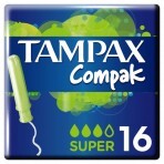 Тампони Tampax Compak Super з аплікатором 16 шт : ціни та характеристики
