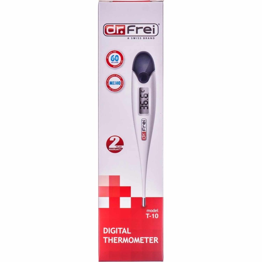 Термометр Dr.Frei T-10 медицинский электронный : цены и характеристики