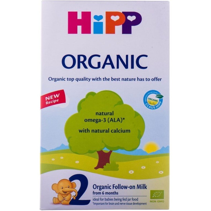 Суміш Hipp Organic 2 суха молочна для дітей з 6 місяців, 300 г: ціни та характеристики