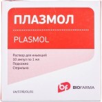 Плазмол р-н д/ін. 1 мл амп. №10: ціни та характеристики