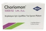 Хориомон хорионический гонадотропин человеческий лиофил. д/р-ра д/ин. 5000 МЕ фл., с раств. в амп. 1 мл