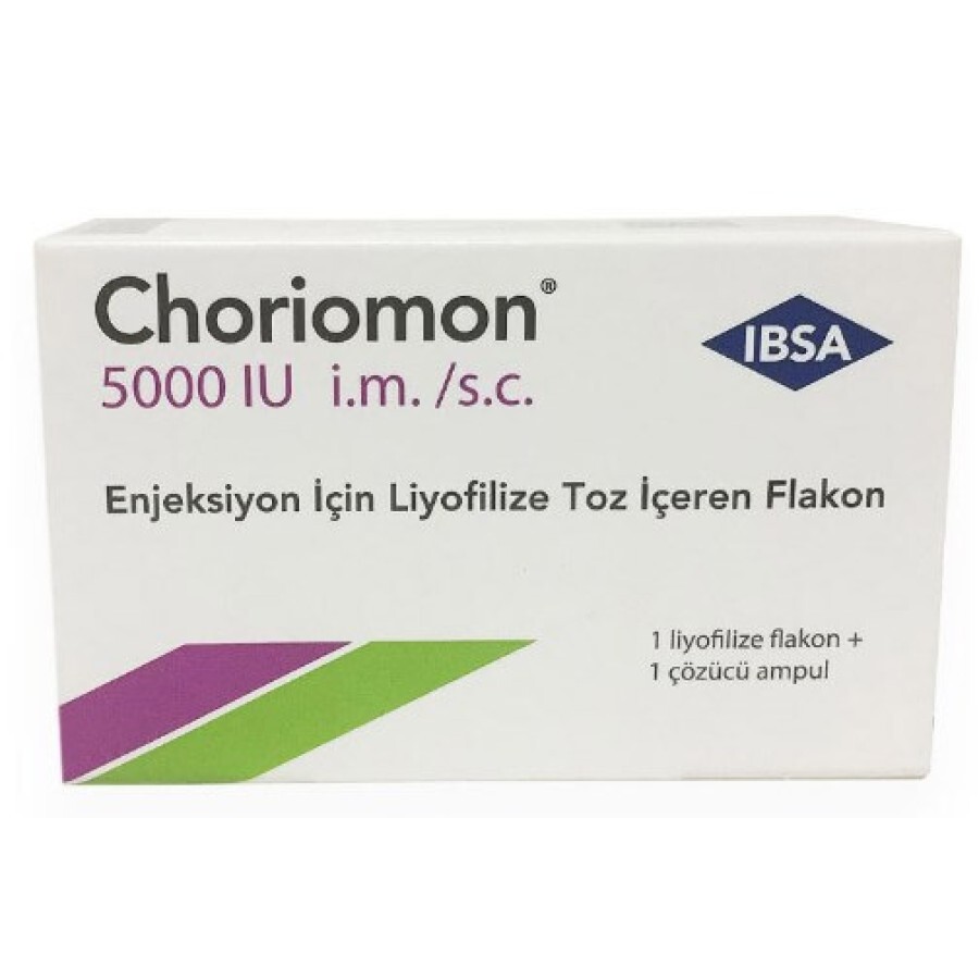 Хориомон хорионический гонадотропин человеческий лиофил. д/р-ра д/ин. 5000 МЕ фл., с раств. в амп. 1 мл: цены и характеристики