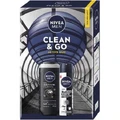 Набір гель для душу + дезодорант-спрей Clean&Go, 250 + 150 мл, Nivea Men
