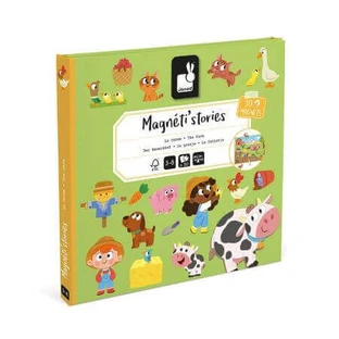 Игра с магнитными фигурами, Ферма, + 3 года, Janod