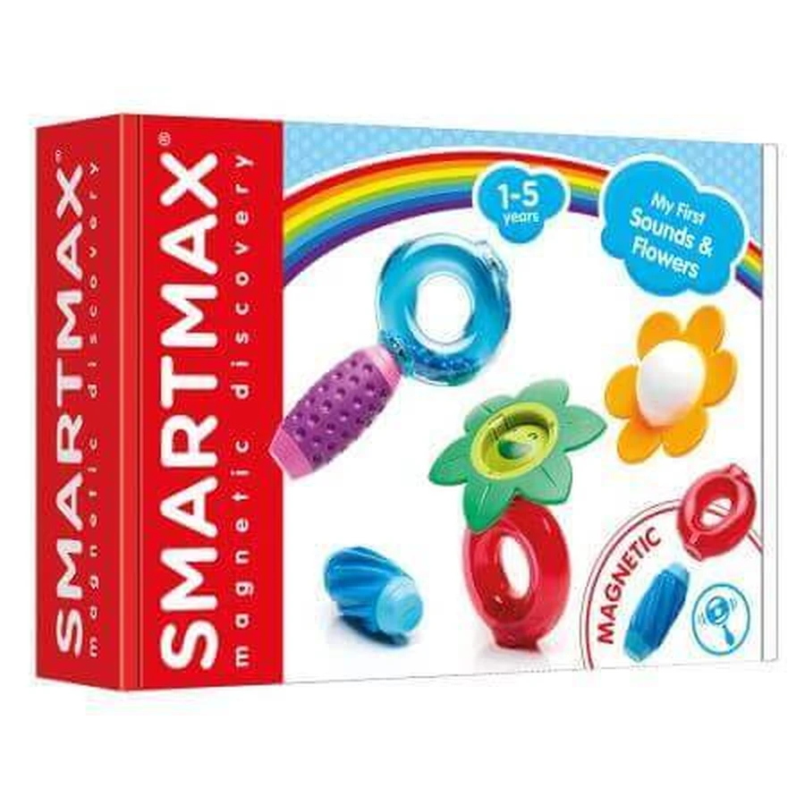 Магнітна гра Smart Max, Мої перші звуки та квіти, 12 місяців+, 6 штук, Smart Games: ціни та характеристики