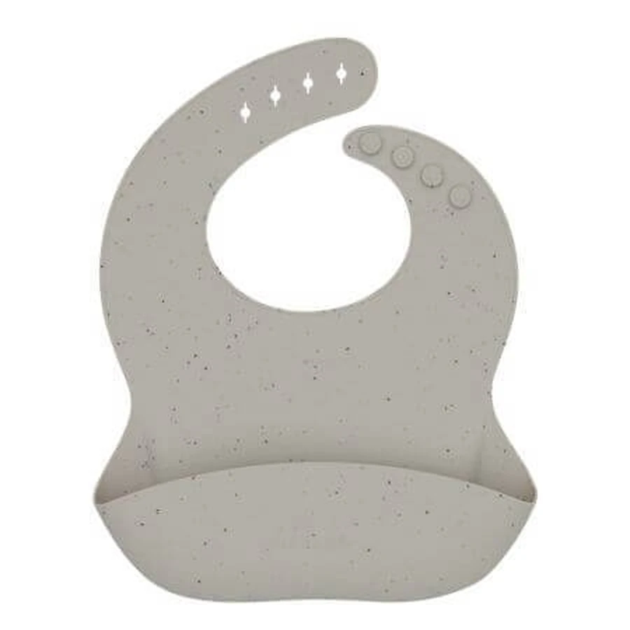 Силіконовий нагрудник Kikka Boo Platinum, Sand, Kikka Boo з кишенею-збірником для годування: ціни та характеристики