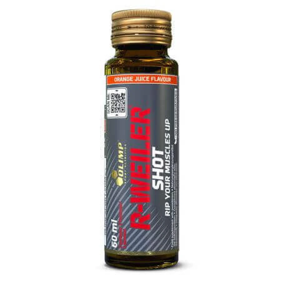 Pre Workout Redweiler Shots, со вкусом апельсина, 60 мл, Olimp Sport Nutrition: цены и характеристики