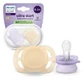 Пустышка Philips Avent Ultra Start, фиолетово-оранжевая, 0-2 месяца, SCF075/11, 2 штуки, Philips