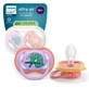 Philips Avent Ultra Air Pacifier Philips Avent Ultra Air Pacifier, фиолетовый/розовый, 18 месяцев+, SCF349/47, 2 штуки, Philips