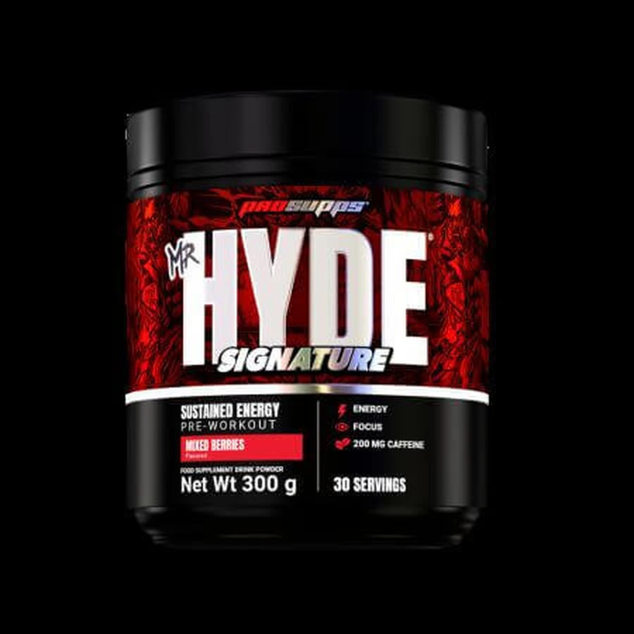 Предтренік з кофеїном Mr Hyde Signature, Мікс ягід, 300 г, Prosupps: ціни та характеристики