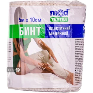 Бинт еластичний "elast" 10 см х 4,5 м, білий