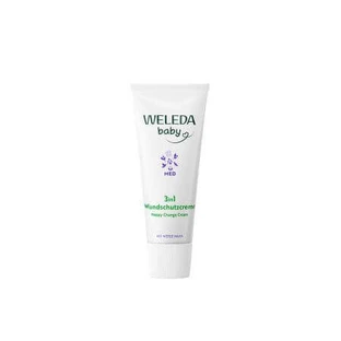 Крем під підгузник Baby Derma 3 в 1 з білим зефіром Baby Derma, 50 мл, Weleda