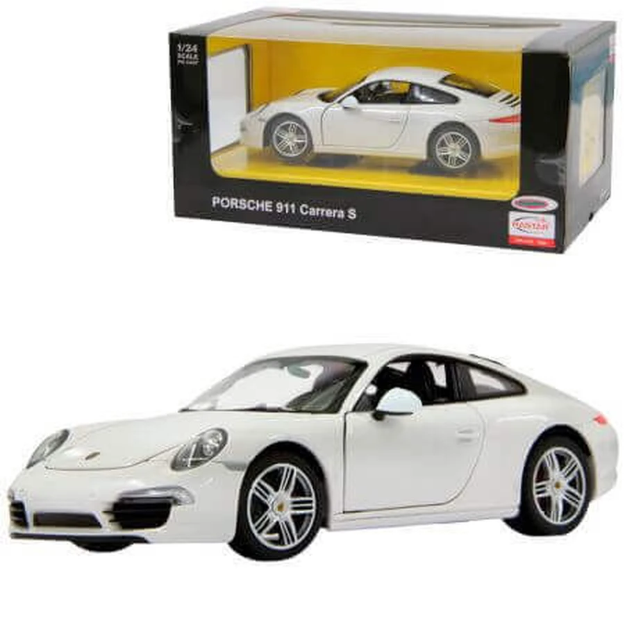 Машина металлическая, масштаб 1:24, Porsche 911 White, 3 года+, Rastar: цены и характеристики