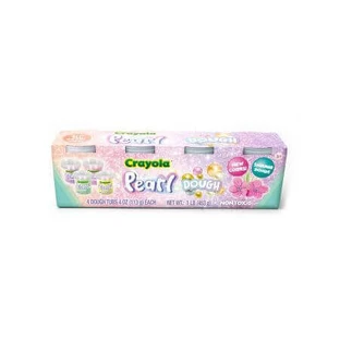 Перламутровая глина для лепки, 3 года+, 4 баночки, Crayola