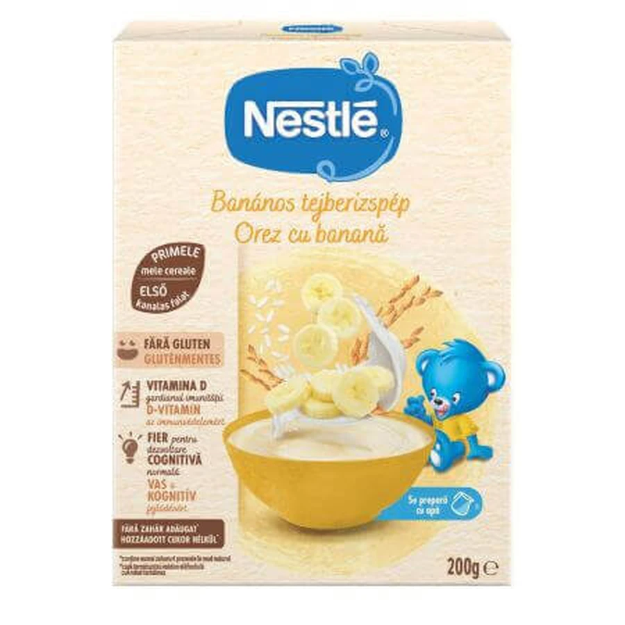 Каша с молоком и бананом, 6 месяцев+, 200 г, Nestle: цены и характеристики