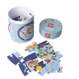 Круговой пазл Карта мира, Ø50 см, 5 лет+, 48 деталей, Apli Kids