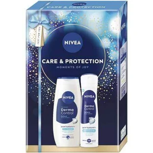 Гель для душа + дезодорант-спрей Care&Protection Derma Control Defend, 250 + 150 мл, Nivea