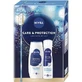 Гель для душа + дезодорант-спрей Care&Protection Derma Control Defend, 250 + 150 мл, Nivea