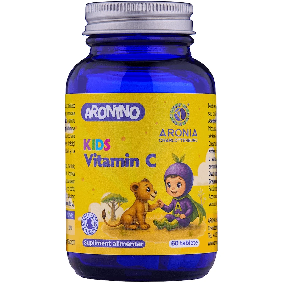 Aronino Kids Вітамін С - 60 жувальних таблеток для підтримки дитячого імунітету та енергії: ціни та характеристики